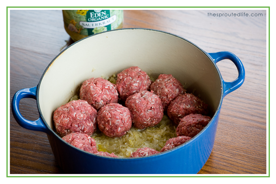 Sauerkraut and Meatballs A Gluten Free Family Favorite