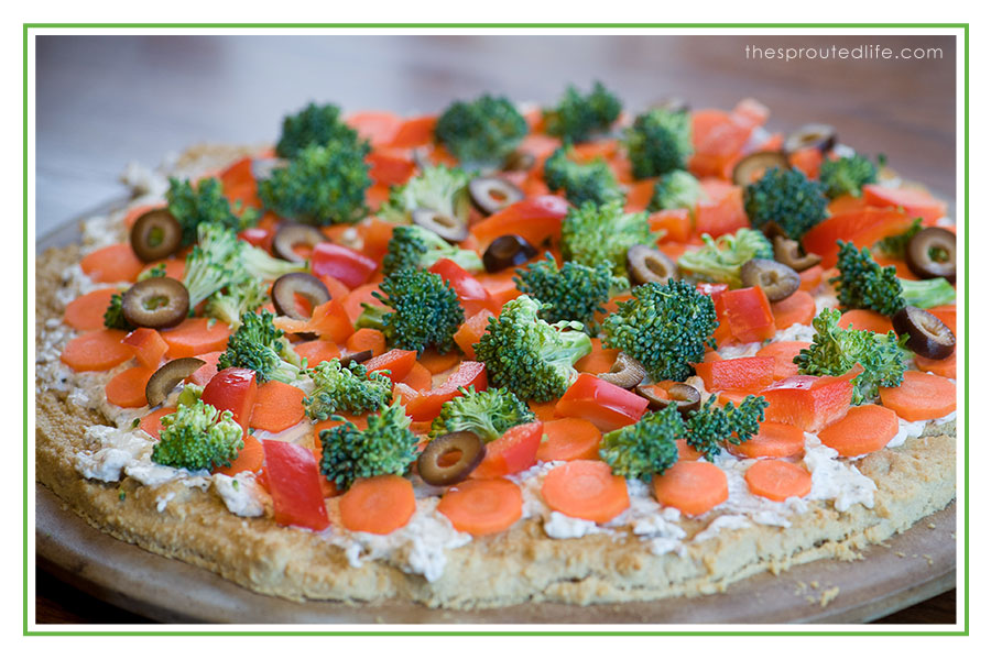 Grain Free Veggie Pizza | the sprouted life